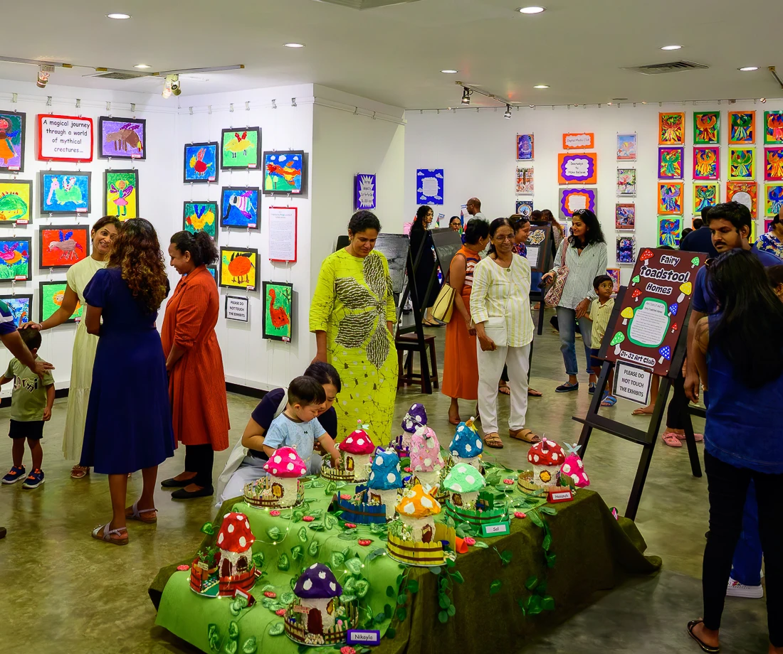 Art students at work at Elizabeth Moir School